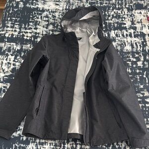 The North Face Gray Ski & Snow Jacket with Hood